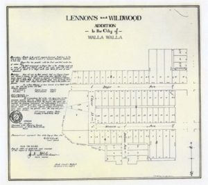The 1907 Plat Map of Lennon’s and Wildwood Addition