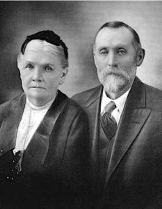 This photo appears to be John T. and Hattie Flathers most likely shortly before they died. Identification is not positive, but Mr. Flathers’ heavy eyelids and aquiline nose match those of the photo of the young John Flathers.