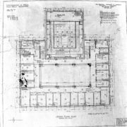 2nd floor blueprint. Whitman Archives.