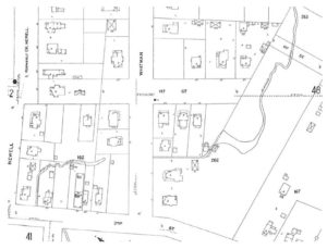 The 1905 Sanborn Fire Insurance Map shows that Whitman Street has been extended west to South 2nd Avenue. 517 South 1st Avenue can be seen on the second lot to the right of the word Whitman.