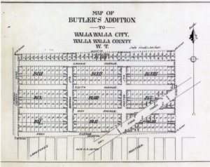 1895 amended plat map of Butler’s Addition