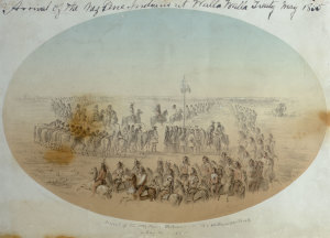 Arrival of the Nez Perce at the 1855 Treaty Council