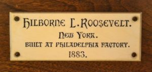 Roosevelt organ builder’s plate. Courtesy photo.