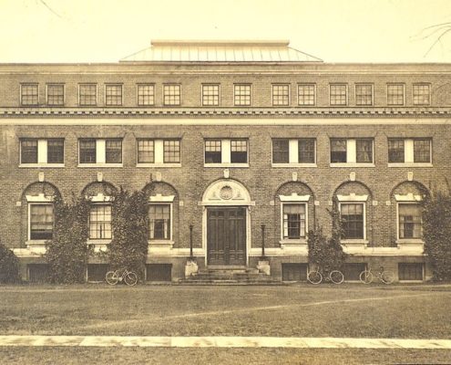 Whitman Conservatory as it appeared ca. 1920. Whitman Archives.