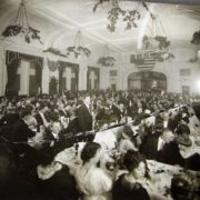The Lodge Room - this photograph was doubtless taken at the dedication banquet on May 24, 1913. Courtesy Joe Drazan.